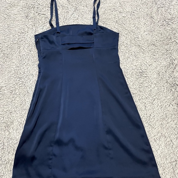 NAVY BLUE MINI DRESS - Picture 5 of 5